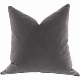 Basic 26" Euro Pillow in Dark Dove Gray Velvet 7200-26.DDOV (Set of 2)